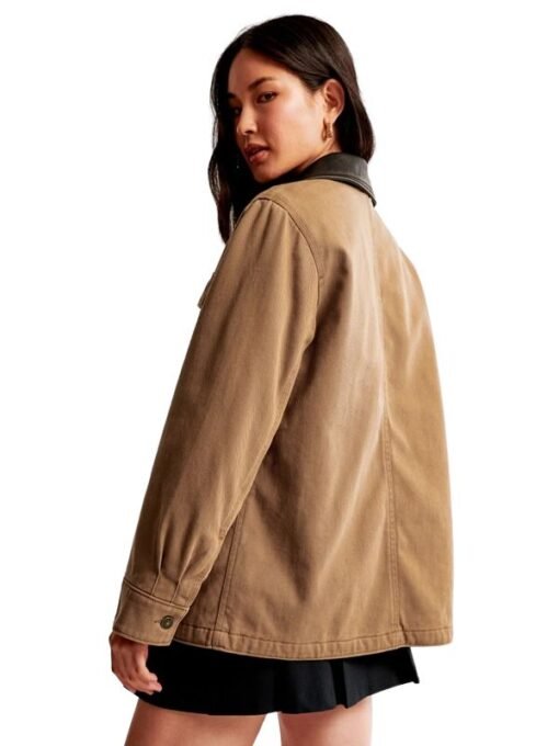 Women's Workwear Abercrombie Cotton Brown Jacket
