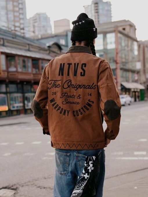 NTVS x SPJ Heritage Work Brown Jacket