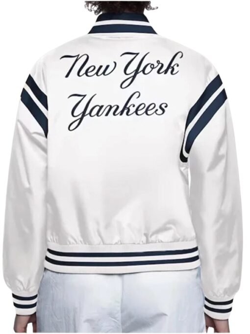 New York Yankees White Starter Varsity Jacket