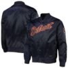 Detroit Tigers Wordmark Satin Jacket