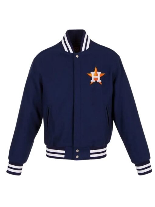 Houston Astros Embroidered Blue Varsity Jacket