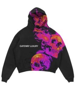 Skully Gateway Luxury Black Hoodie