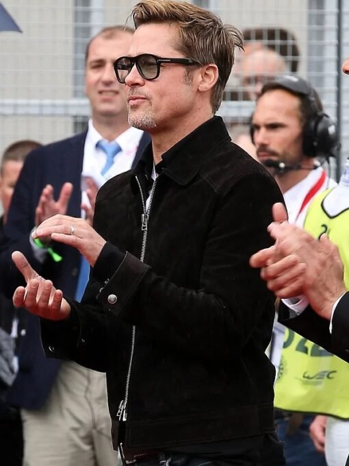 Brad Pitt F1 2025 Suede Jacket