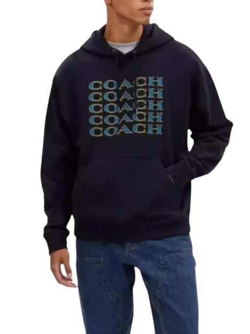 Men's Coach Signature Stack Hoodie