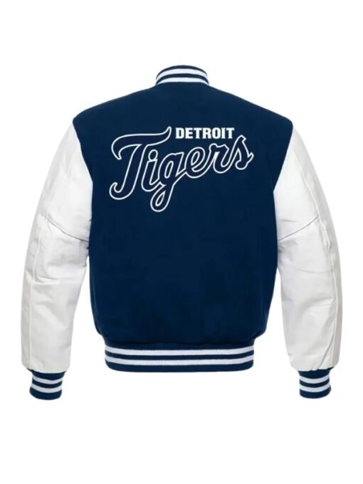Detroit Tigers Blue & White Varsity Jacket