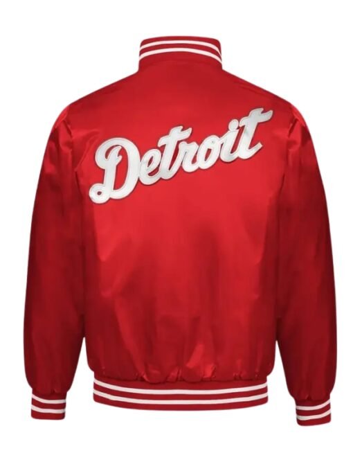 Detroit Tigers MLB Satin Red Jacket