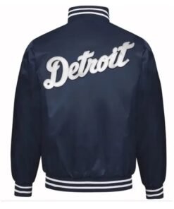 Detroit Tigers MLB Navy Satin Jacket