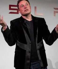 Elon Musk Black Velvet Blazer