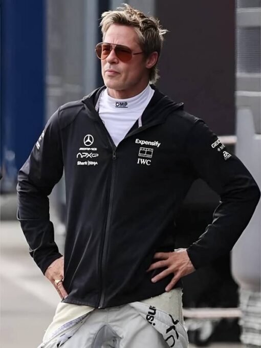 Brad Pitt F1 Black Hoodie