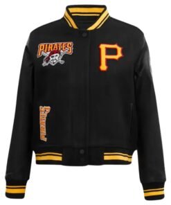 Retro Classic Rib Pittsburgh Pirates Varsity Jacket