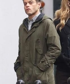 The Amateur Rami Malek Green Hooded Jacket
