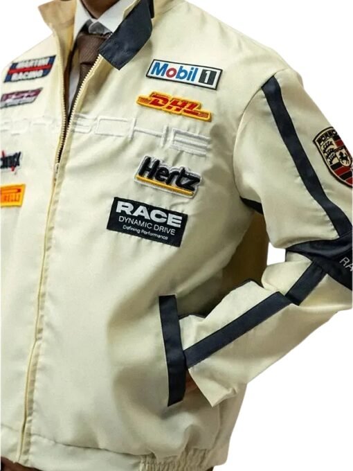 Apex Racer Beige Grey Jacket