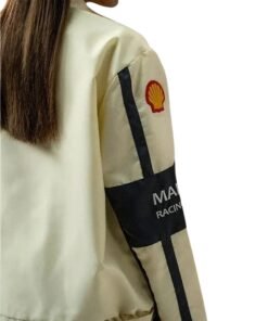 Unisex Apex Racer Beige & Grey Jacket