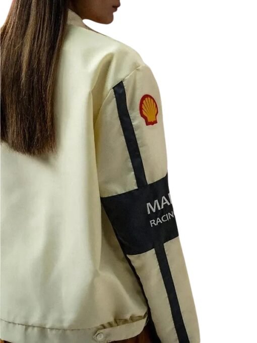Unisex Apex Racer Beige & Grey Jacket