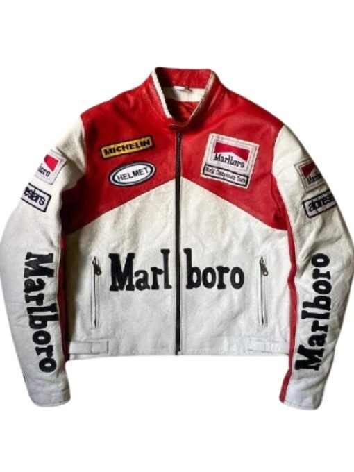 Vintage Racing Marlboro Leather Jacket