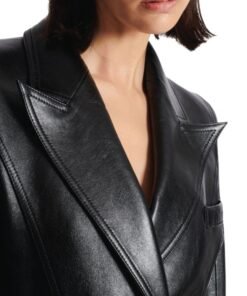 Beyonce Knowles Biker Fringe Black Jacket