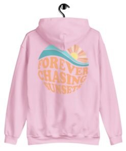 Forever Chasing Sunsets Oversized Light Pink Hoodie