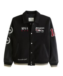 F1 Mclaren Black Bomber Jacket