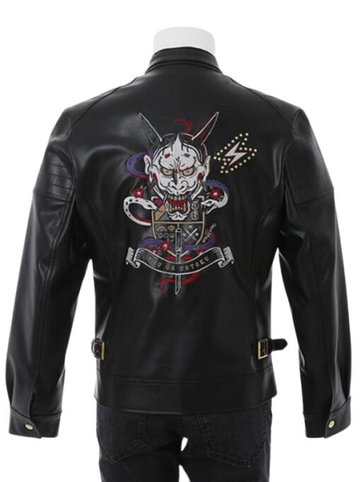 Goro Majima Model Riding Black Jacket