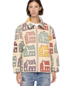 Amy Schumer NYC Concert Colorful Sea Jacket