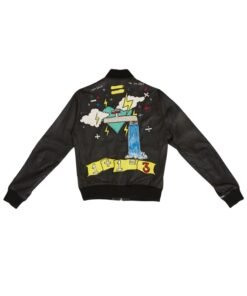 Pharrell Williams Adidas Embroidered Black Jacket