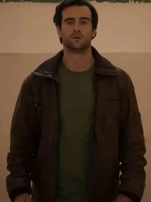 Cillian O’Sullivan The Lost Princess Brown Leather Jacket