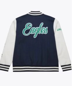 Dawn Staley Navy Philadelphia Eagles Varsity Jacket
