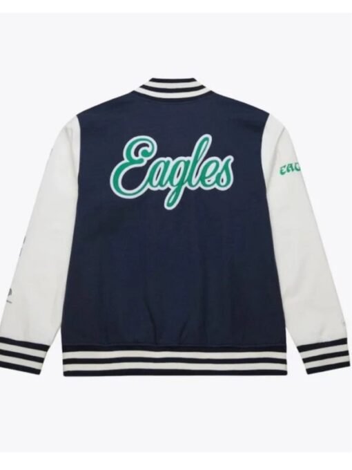 Dawn Staley Navy Philadelphia Eagles Varsity Jacket