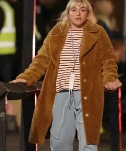 Florence Pugh We live in Time Shearling Coat