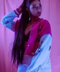 Ariana Grande Pink Cropped Jacket