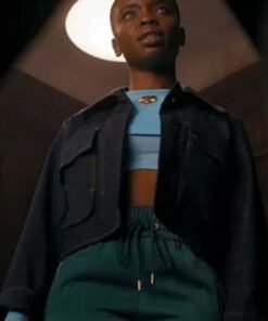 Wednesday S02 Bianca Barclay Black Denim Jacket