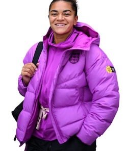 England Lionesses Purple Puffer Jacket