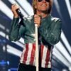 American Singer Jon Bon USA Flag Jacket