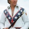 Evel Knievel USA Flag Leather Jacket