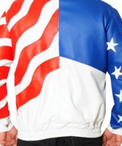 American Flag Vanilla Ice Leather Jacket