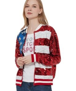 Anna Kaci American USA Flag Jacket