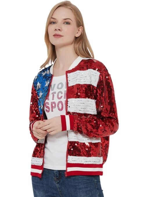 Anna Kaci American USA Flag Jacket