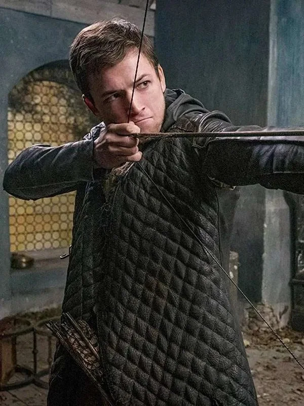 Taron Egerton Robin Hood Trench Coat