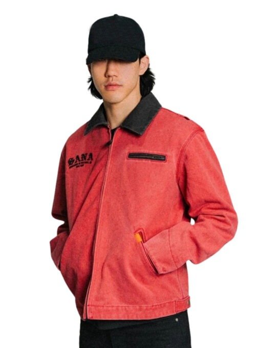 Sana Detroit Angel Workwear Red Jacket