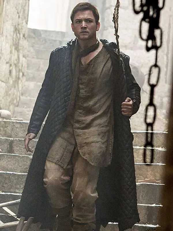 Taron Egerton Robin Hood Trench Coat