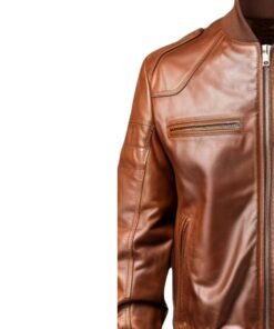 Men’s Aviator 90's Distressed Real brown Leather Jacket