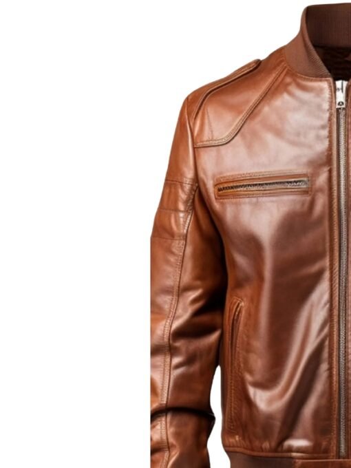 Men’s Aviator 90's Distressed Real brown Leather Jacket