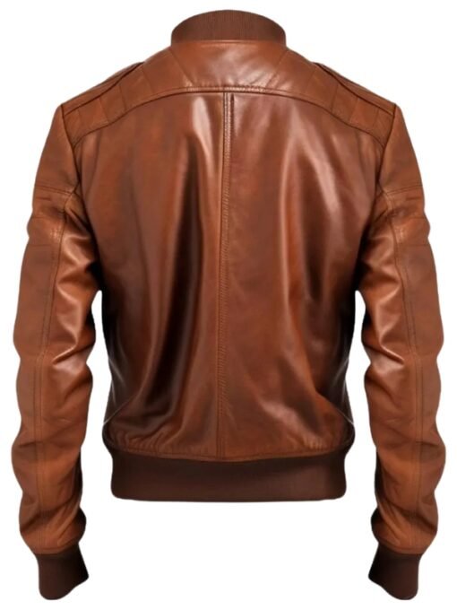 Men’s Aviator 90's Cow hide Real brown Leather Jacket
