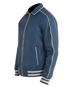Vintage Handmade Sport Wear Blue Varsity Jacket