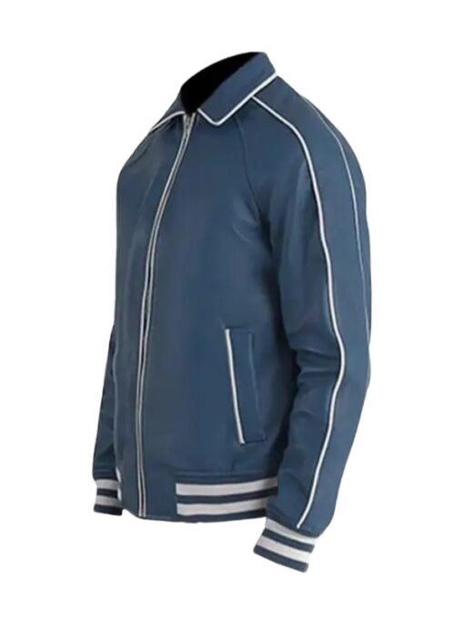 Vintage Handmade Sport Wear Blue Varsity Jacket