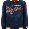 Detroit Tigers Script Satin Jacket