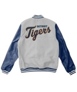 Detroit Tigers Blue & Gray Letterman Jacket