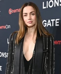 Ana de Armas Ballerina Pinstripe Blazer Suit