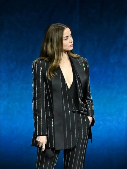 Ana de Armas CinemaCon Black Blazer Suit