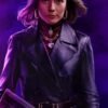 Ana de Armas Ballerina Leather Coat